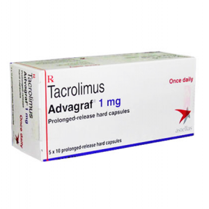 ADVAGRAF 1 MG ( TACROLIMUS ) 50 PROLONGED RELEASE CAPSULES